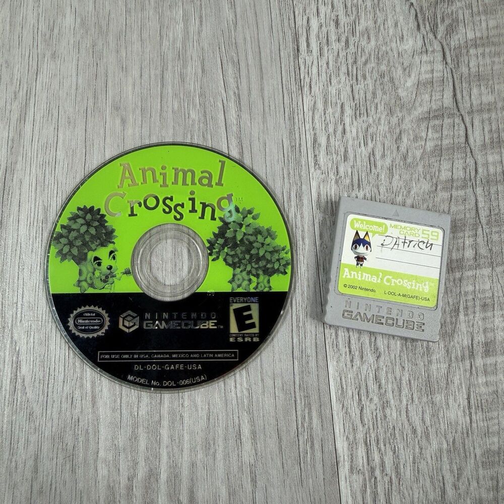 Animal Crossing (Nintendo GameCube, 2002) Disc Only With Memory Card